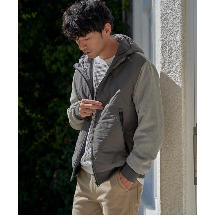 【芸能人着用】sorona(R)ブロックスコンビパーカー | ikka  | 詳細画像6 