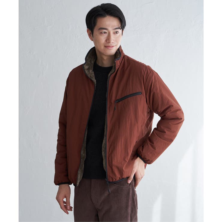 【2WAY】リバーシブルナイロンフリースブルゾン | ikka  | 詳細画像12 