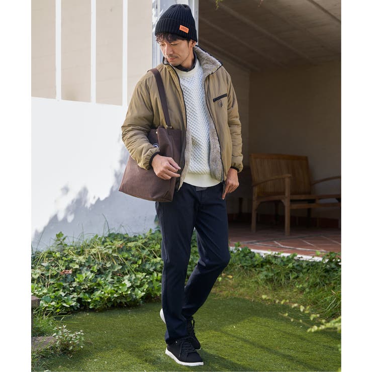 【2WAY】リバーシブルナイロンフリースブルゾン | ikka  | 詳細画像16 