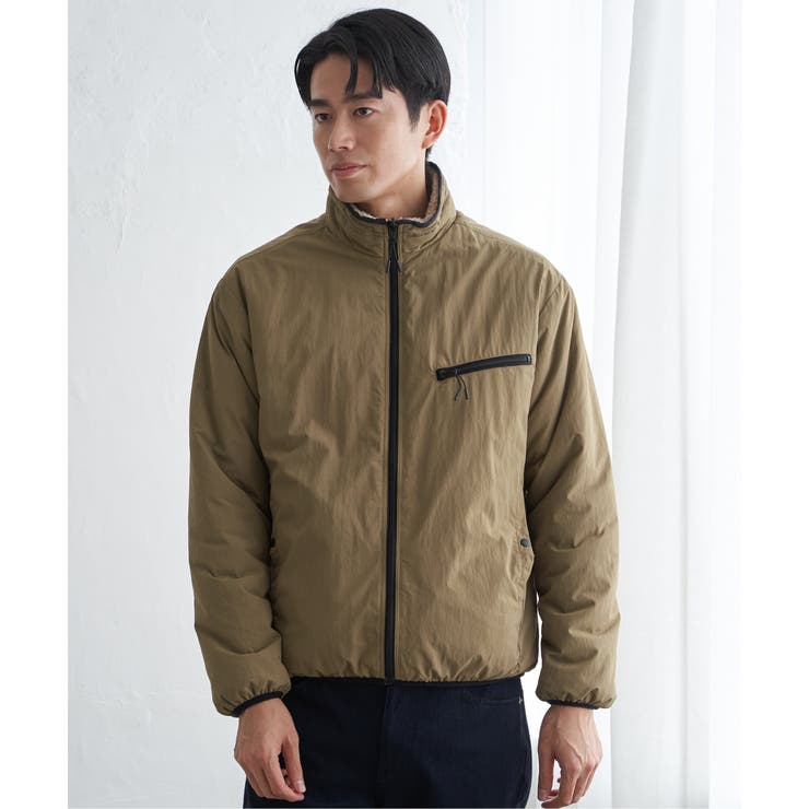 【2WAY】リバーシブルナイロンフリースブルゾン | ikka  | 詳細画像24 