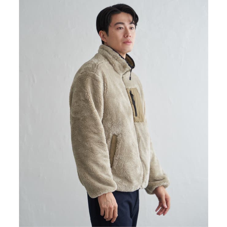 【2WAY】リバーシブルナイロンフリースブルゾン | ikka  | 詳細画像29 