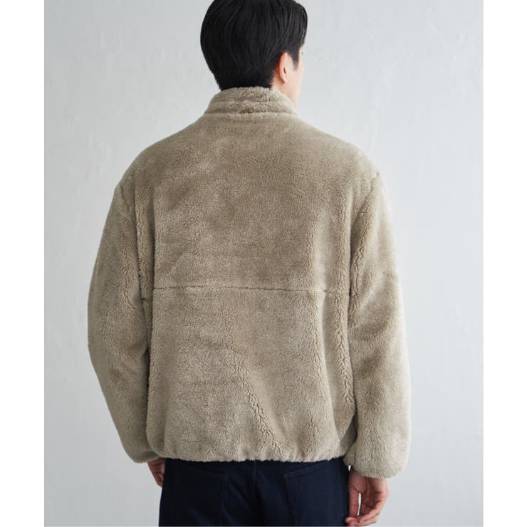 【2WAY】リバーシブルナイロンフリースブルゾン | ikka  | 詳細画像30 
