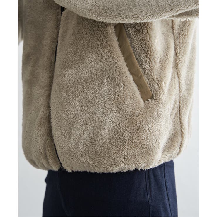 【2WAY】リバーシブルナイロンフリースブルゾン | ikka  | 詳細画像35 