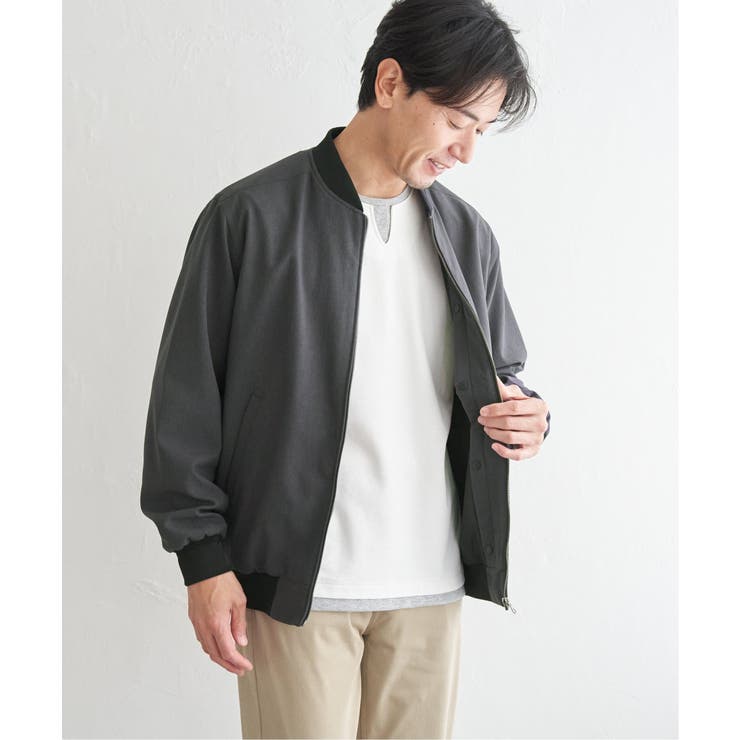 2wayライナー付きリブブルゾン | ikka  | 詳細画像13 