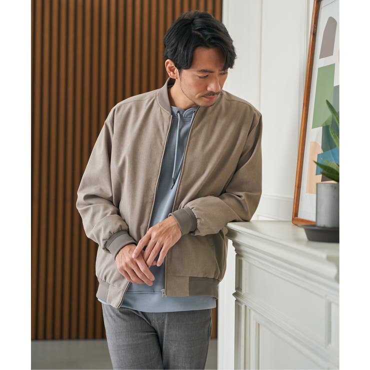 2wayライナー付きリブブルゾン | ikka  | 詳細画像4 