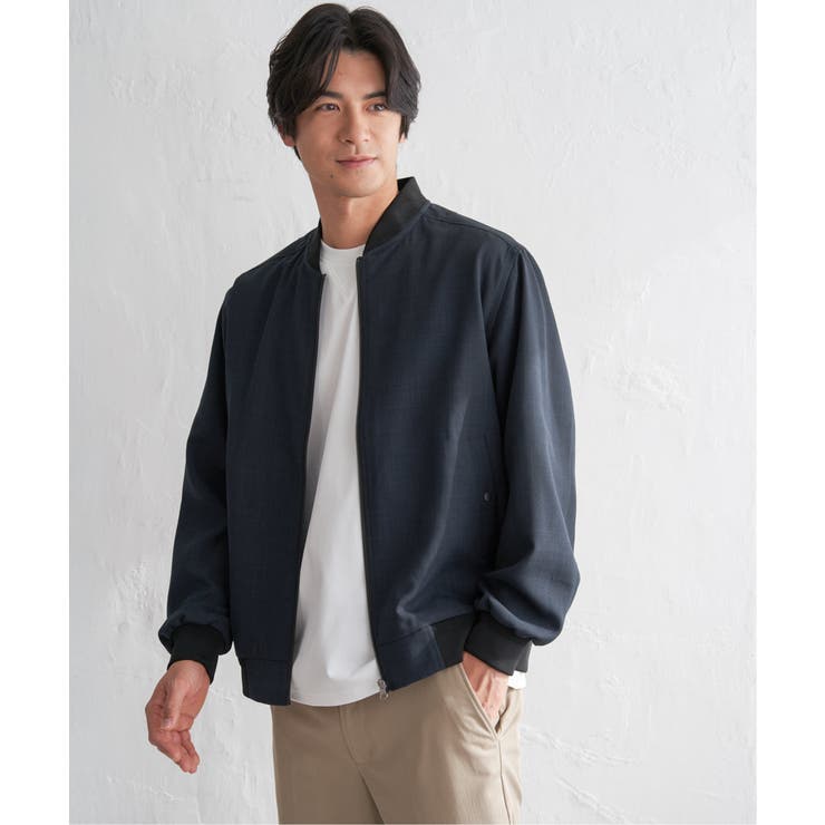 イージーケアリネンライクブルゾン【親子コーデ】 | ikka  | 詳細画像9 