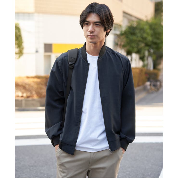 イージーケアリネンライクブルゾン【親子コーデ】 | ikka  | 詳細画像12 