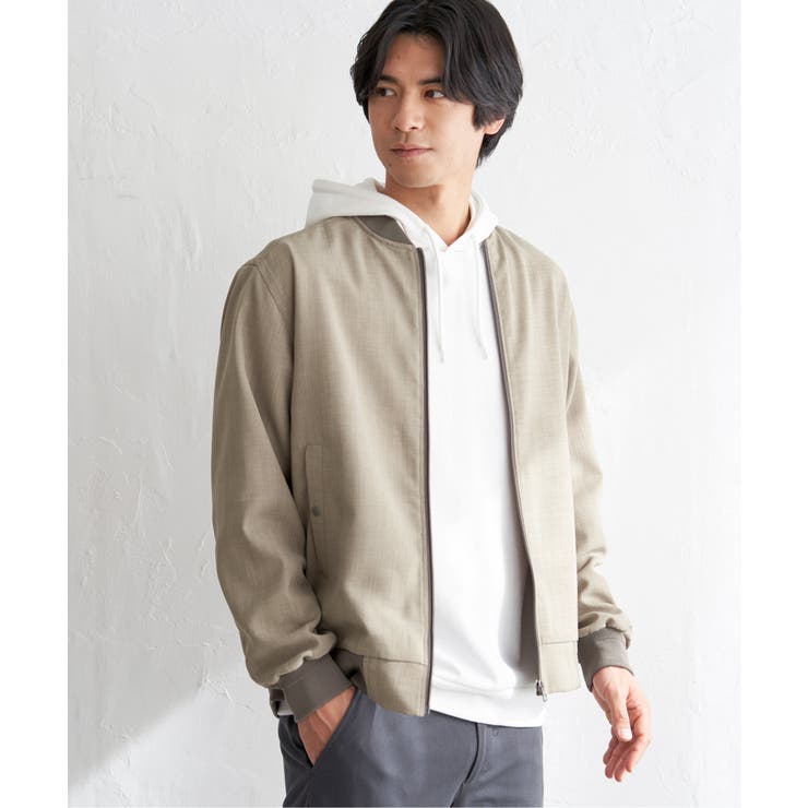 イージーケアリネンライクブルゾン【親子コーデ】 | ikka  | 詳細画像15 