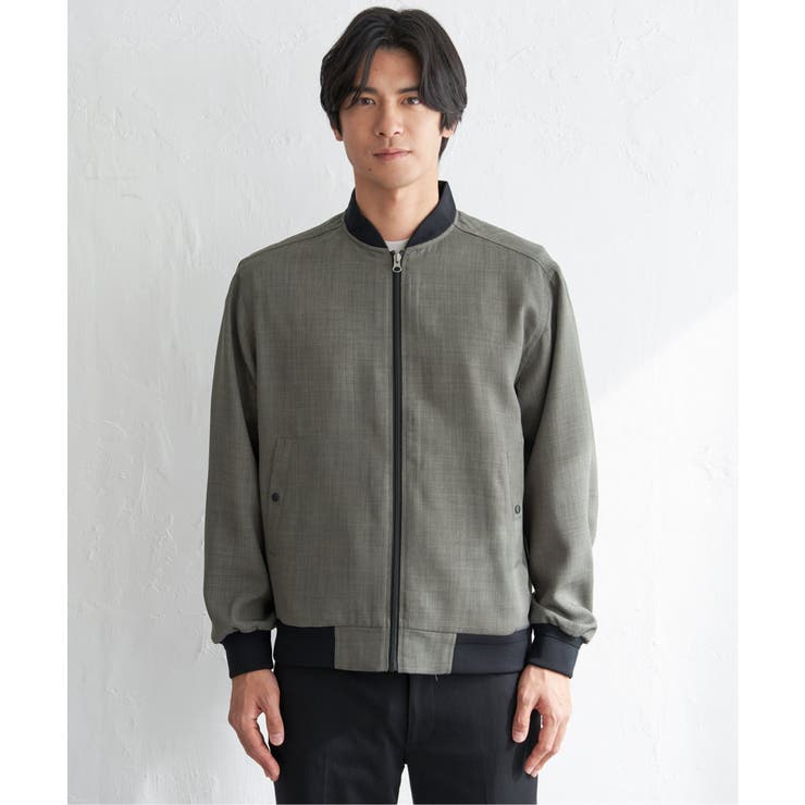 イージーケアリネンライクブルゾン【親子コーデ】 | ikka  | 詳細画像22 