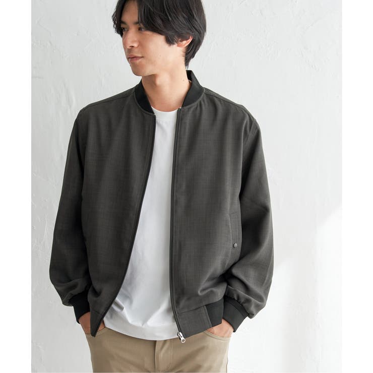 イージーケアリネンライクブルゾン【親子コーデ】 | ikka  | 詳細画像2 