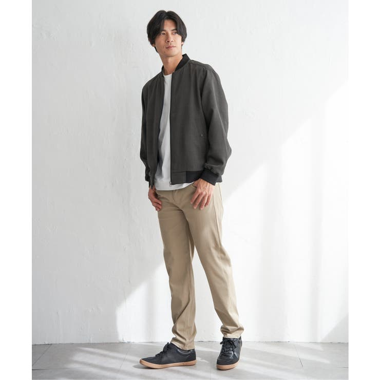 イージーケアリネンライクブルゾン【親子コーデ】 | ikka  | 詳細画像3 