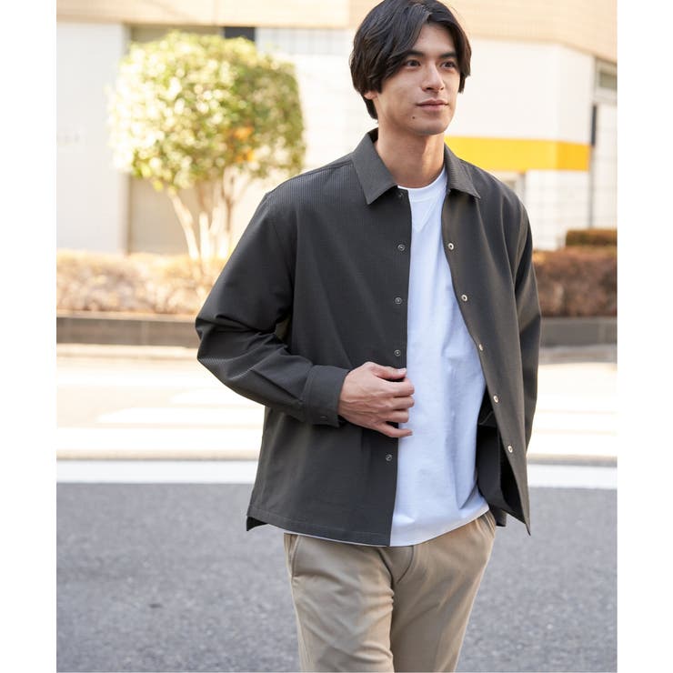 グレー | イージケアサッカースナップシャウター | ikka 