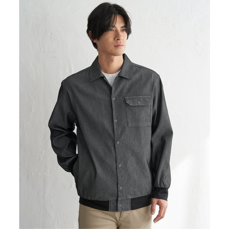 ブラック | メッシュデニムシャルゾン | ikka 