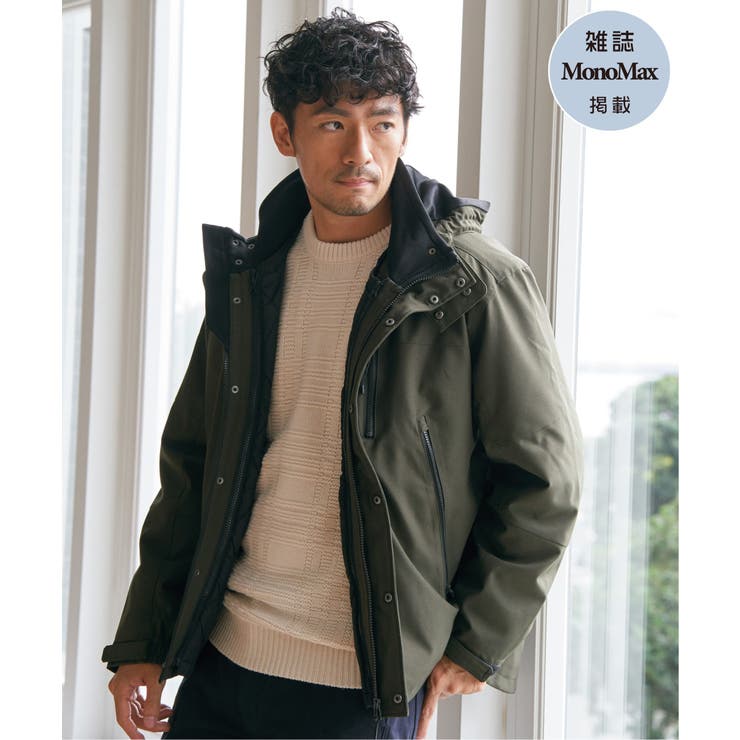 オリーブ | sorona 3WAYマウンテンパーカー | ikka 