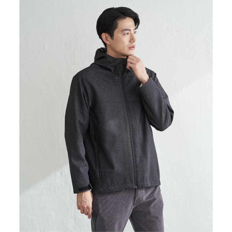 ブラック | 撥水メランジ ジップマウンテンパーカー【親子コーデ】 | ikka 