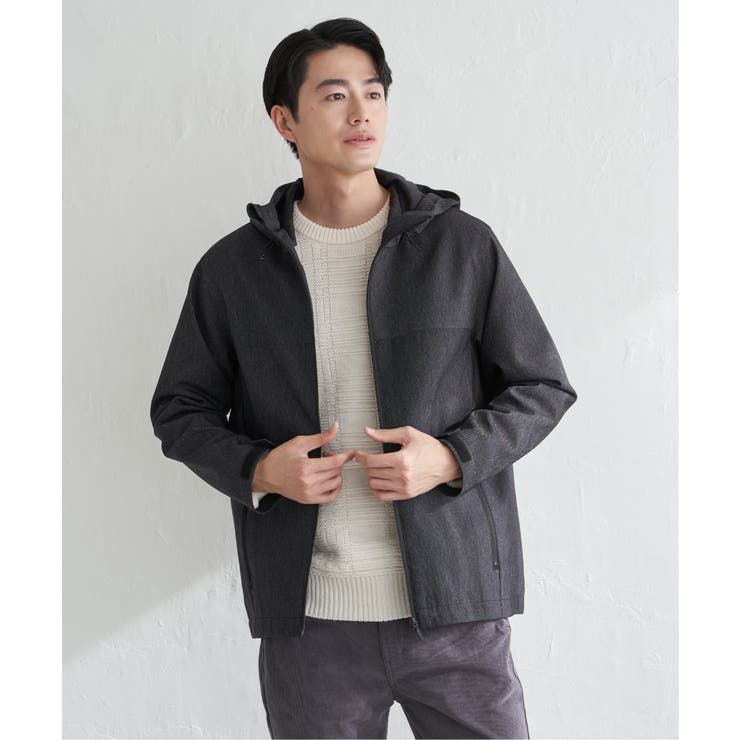 撥水メランジ ジップマウンテンパーカー【親子コーデ】 | ikka  | 詳細画像20 