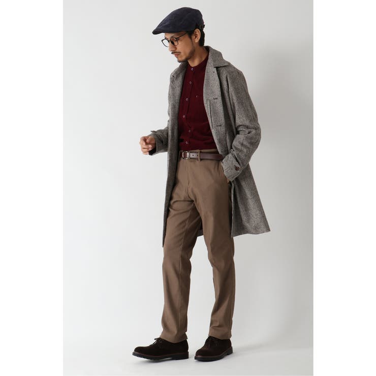 グレンチェックステンカラーコート[品番：IKAW0005884]｜ikka （イッカ