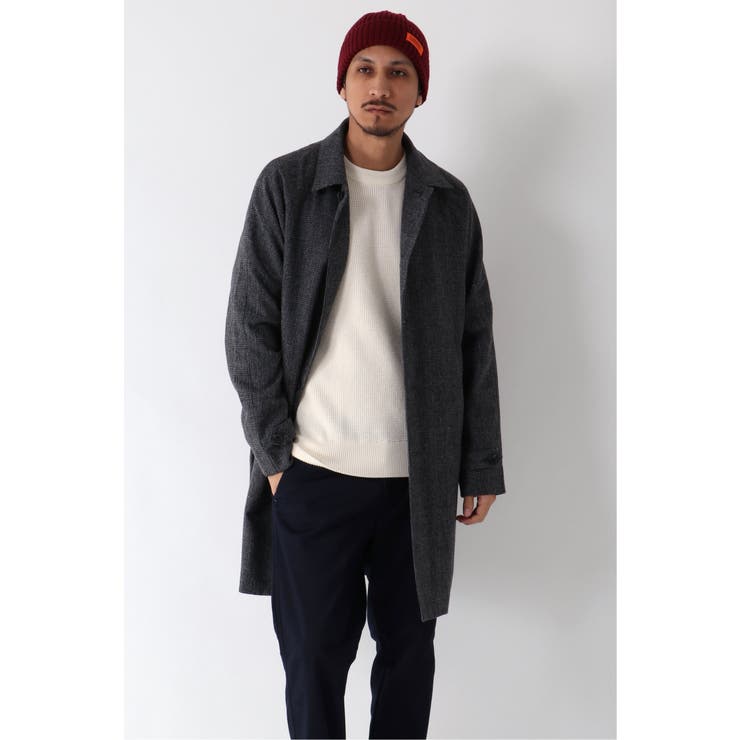 グレンチェックステンカラーコート[品番：IKAW0005884]｜ikka （イッカ