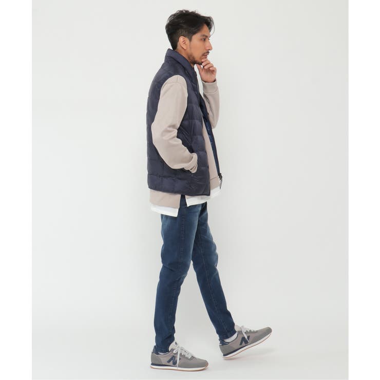 TAION タイオン ハイネックZIPダウンベスト[品番：IKAW0014966]｜ikka