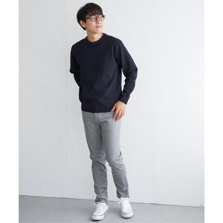 GOKU楽ニット鹿の子クルーネック | ikka  | 詳細画像6 