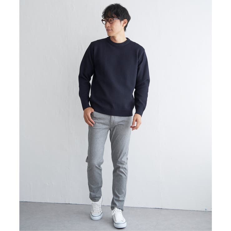 GOKU楽ニット鹿の子クルーネック | ikka  | 詳細画像7 