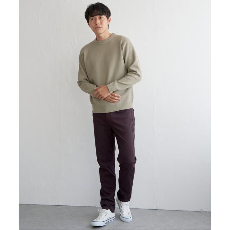 GOKU楽ニット鹿の子クルーネック | ikka  | 詳細画像8 