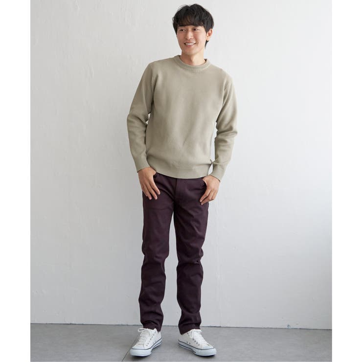 GOKU楽ニット鹿の子クルーネック | ikka  | 詳細画像9 