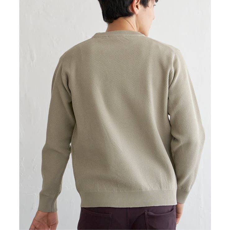 GOKU楽ニット鹿の子クルーネック | ikka  | 詳細画像11 