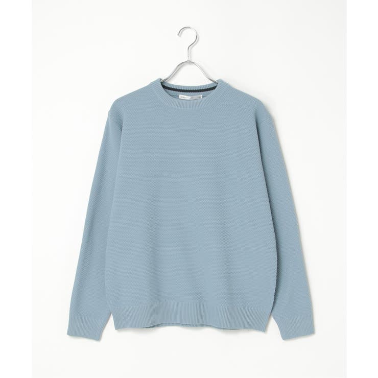 GOKU楽ニット鹿の子クルーネック | ikka  | 詳細画像13 