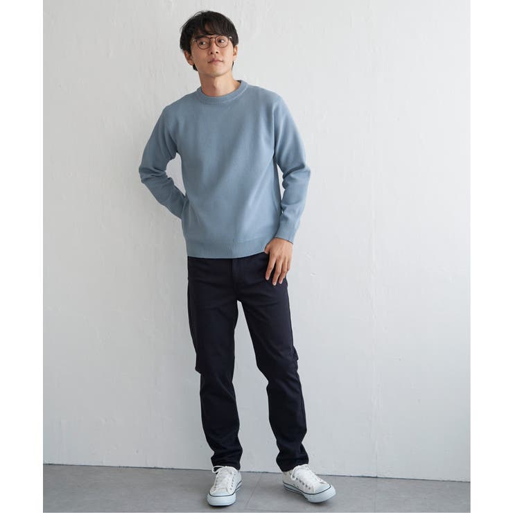 GOKU楽ニット鹿の子クルーネック | ikka  | 詳細画像2 