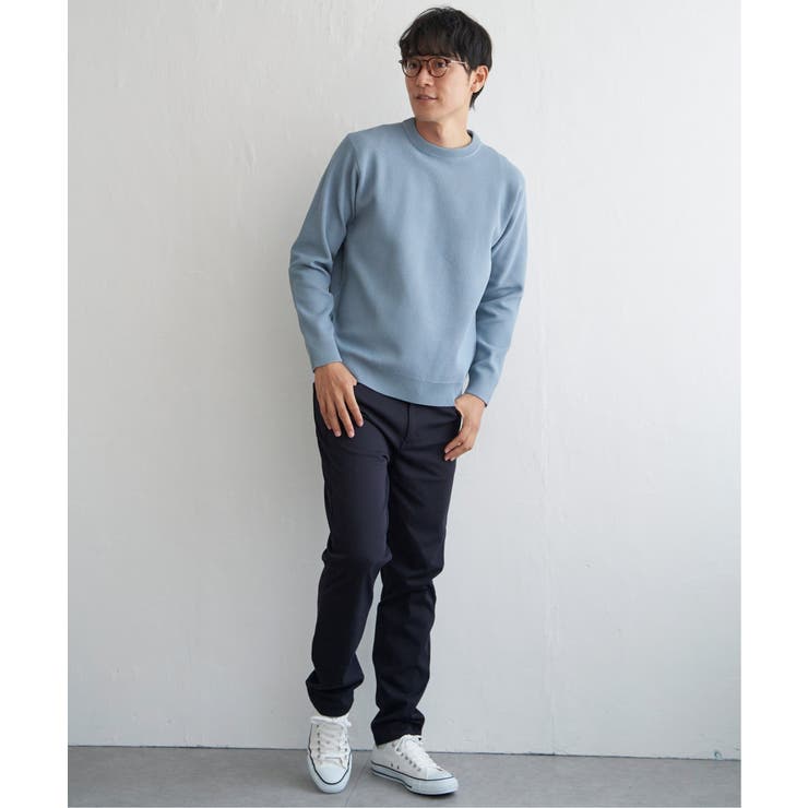 GOKU楽ニット鹿の子クルーネック | ikka  | 詳細画像3 