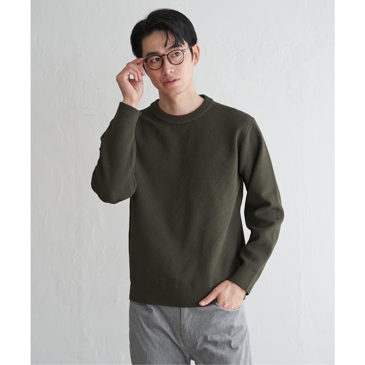 GOKU楽ニット鹿の子クルー | ikka  | 詳細画像8 