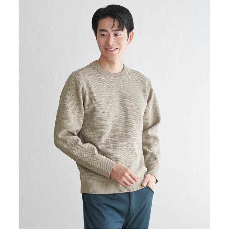 GOKU楽ニット鹿の子クルー | ikka  | 詳細画像11 