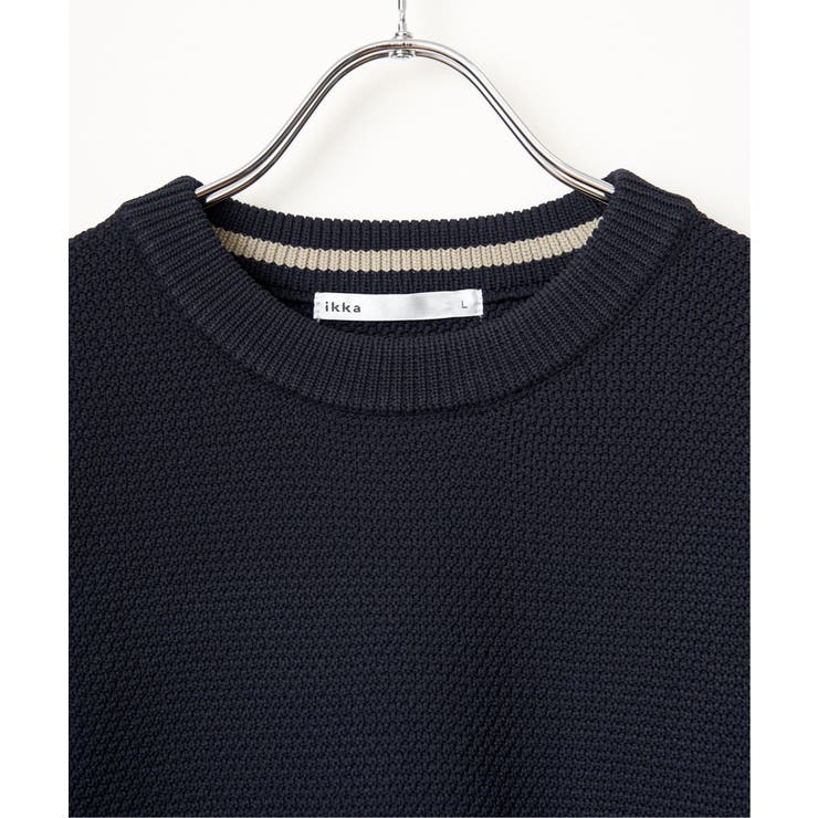 GOKU楽ニット鹿の子クルー | ikka  | 詳細画像19 