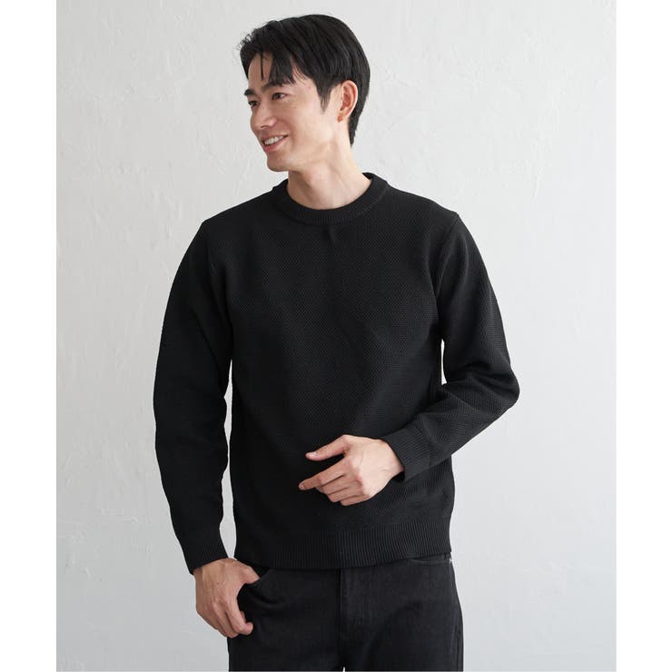 GOKU楽ニット鹿の子クルー | ikka  | 詳細画像5 