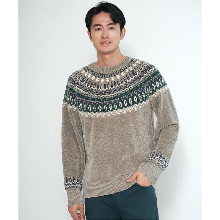 モール求心柄ニット | ikka  | 詳細画像11 