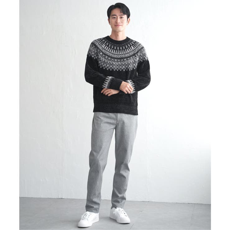 モール求心柄ニット | ikka  | 詳細画像16 