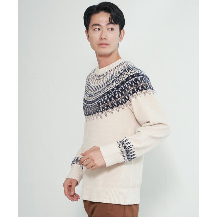 モール求心柄ニット | ikka  | 詳細画像20 