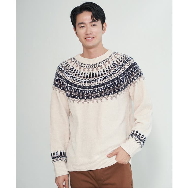 モール求心柄ニット | ikka  | 詳細画像22 