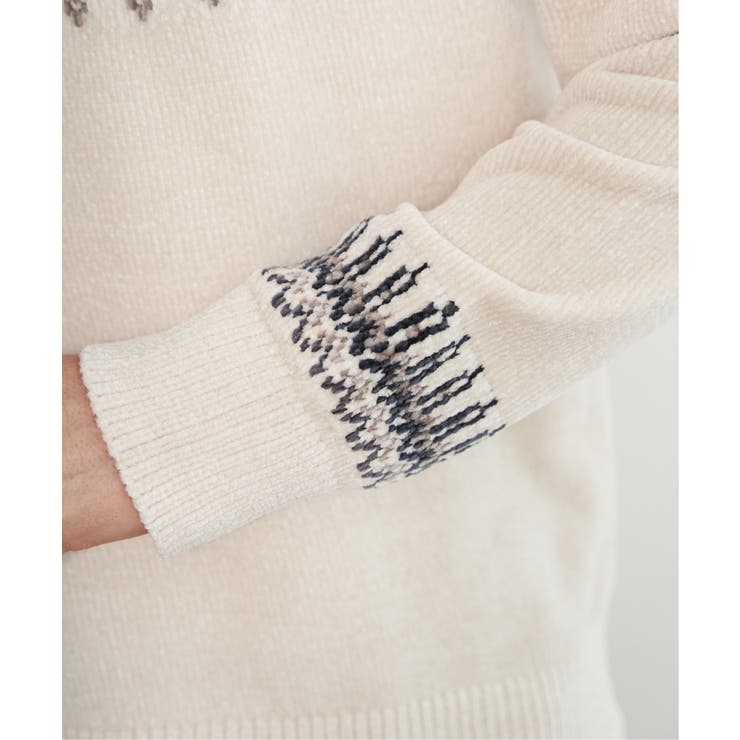 モール求心柄ニット | ikka  | 詳細画像23 