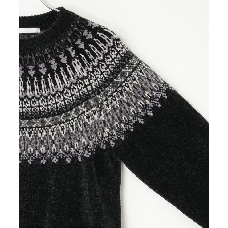 モール求心柄ニット | ikka  | 詳細画像27 