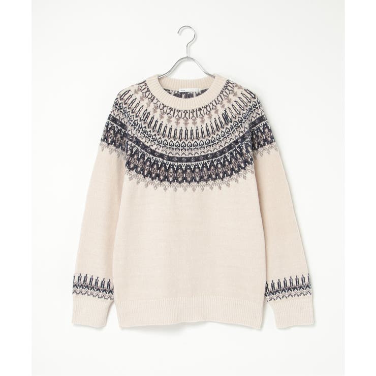 モール求心柄ニット | ikka  | 詳細画像32 