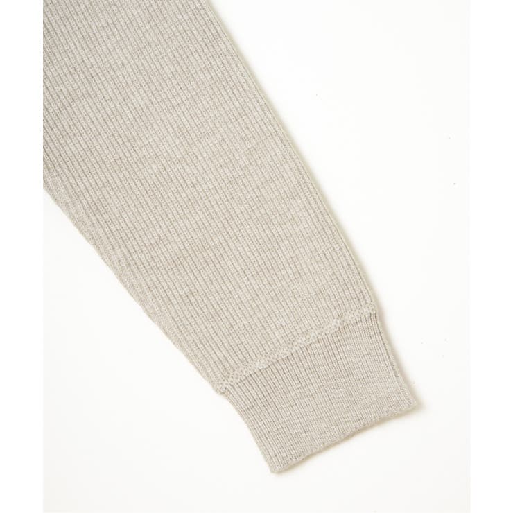 【洗濯機で洗える】ウォッシャブル畦クルーネックニット | ikka  | 詳細画像23 