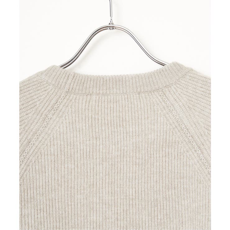 【洗濯機で洗える】ウォッシャブル畦クルーネックニット | ikka  | 詳細画像26 