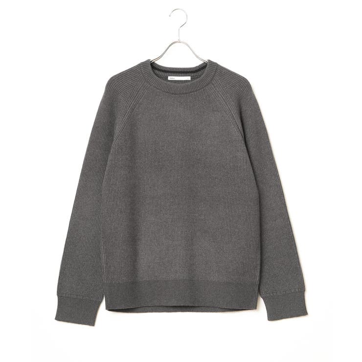 【洗濯機で洗える】ウォッシャブル畦クルーネックニット | ikka  | 詳細画像28 