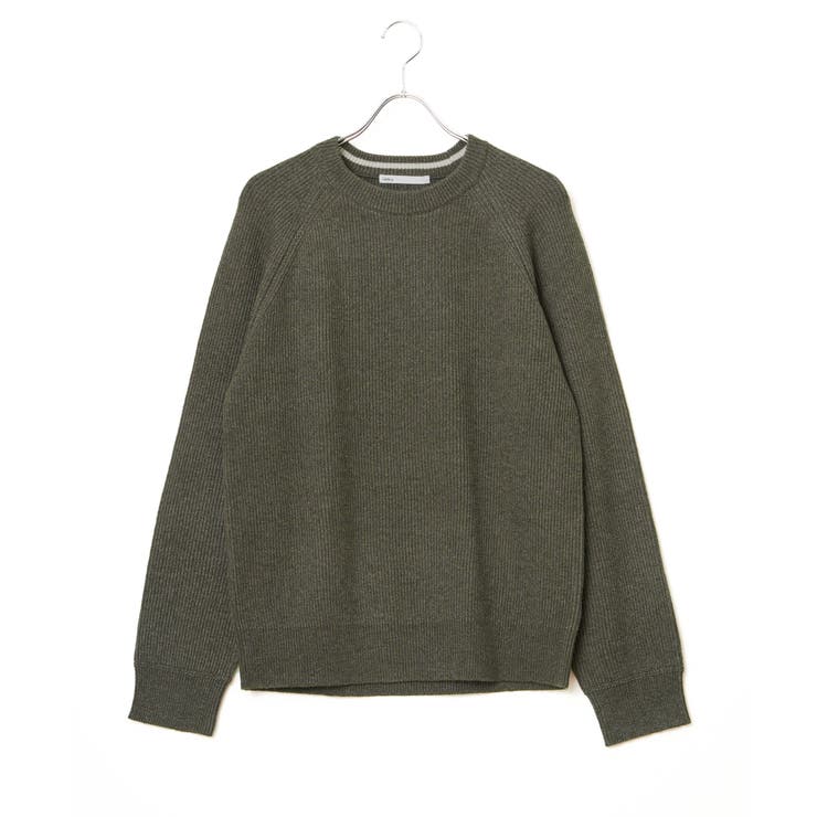 【洗濯機で洗える】ウォッシャブル畦クルーネックニット | ikka  | 詳細画像30 