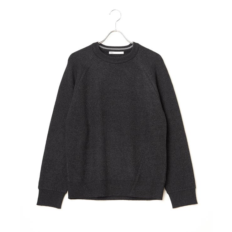 【洗濯機で洗える】ウォッシャブル畦クルーネックニット | ikka  | 詳細画像32 