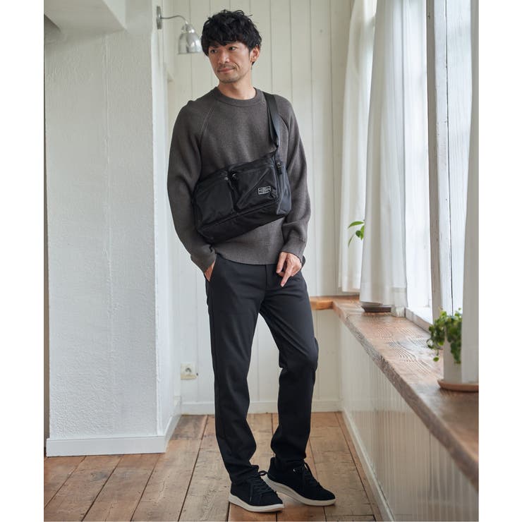 【洗濯機で洗える】ウォッシャブル畦クルーネックニット | ikka  | 詳細画像4 