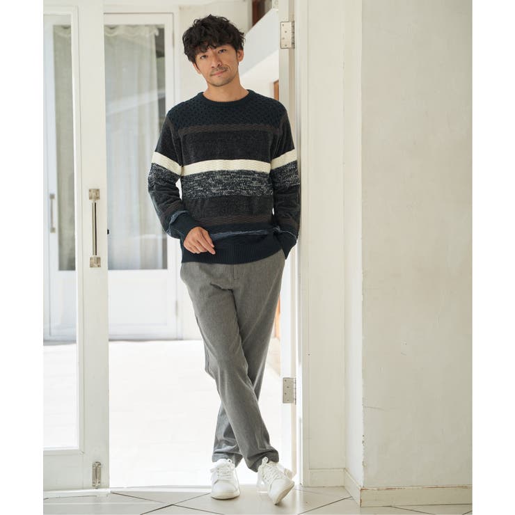 モールミックスボーダーニット | ikka  | 詳細画像6 