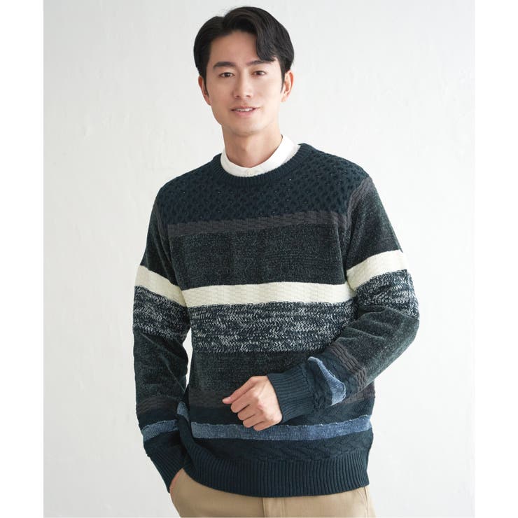 モールミックスボーダーニット | ikka  | 詳細画像7 